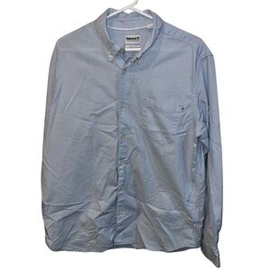 Timberland Men’s XL Regular Fit Light Blue Button-Down Shirt